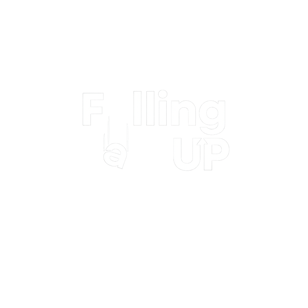 Falling Up Studio Footer Branding Visual Identity Logo Layout